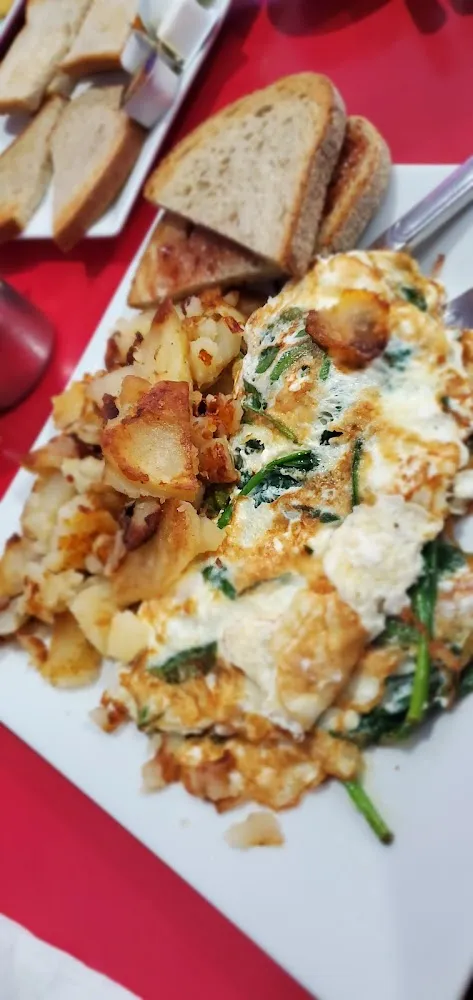 Spinach Feta Cheese Omelette